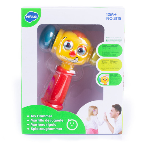 zabawka dla dziecka z dźwiękiem, interaktywny młotek